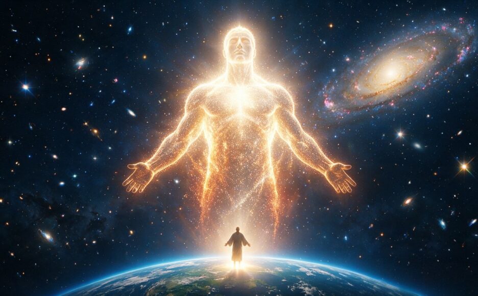 The making of a cosmic giant